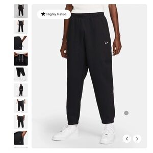 Men”s Black Heavy Fleece Nike Sweatpants / Joggers